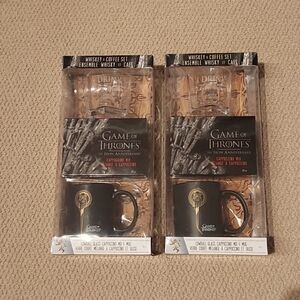 2 SETS NWT Game of Thrones Whiskey and Coffee Set